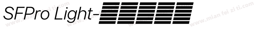 SFPro Light字体转换